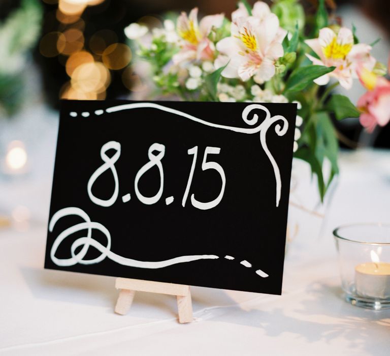 Chalkboard Table Numbers