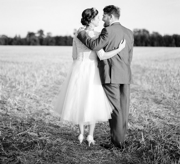 Bride & Groom Field Portrait