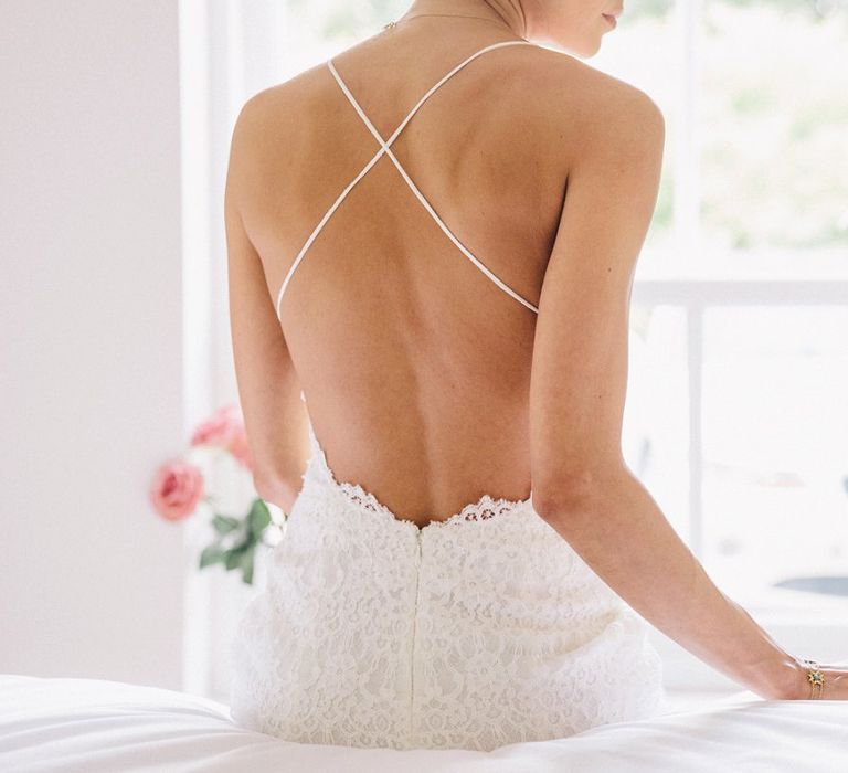 Spagetti Strap Wedding Dress