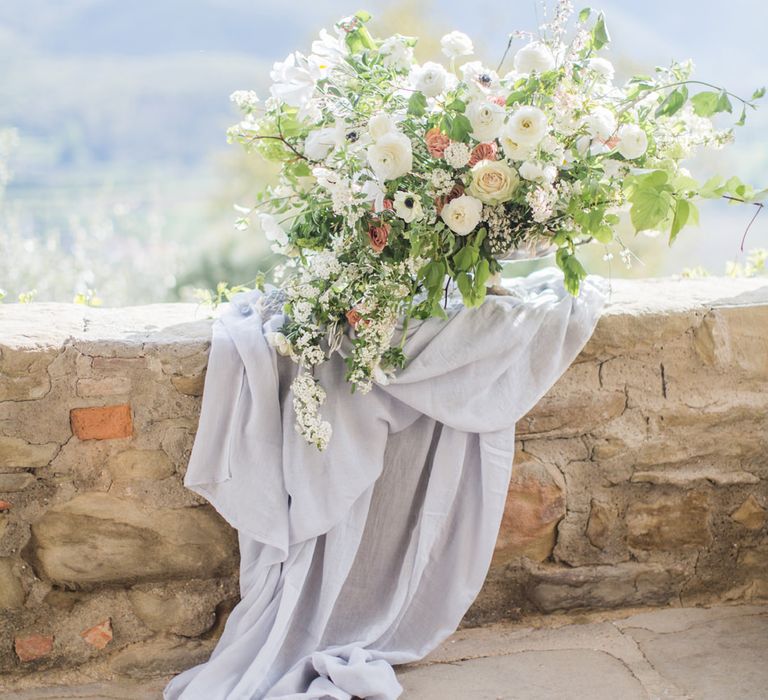 Villa Montanare Elegant Italian Wedding Venue Tuscany With Fine Art Styling By The Wedding Stylist With Dresses By Katya Katya London & Cecelina Photography