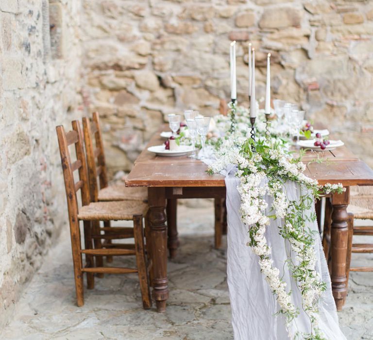 Elegant Supper For A Tuscan Destination Wedding