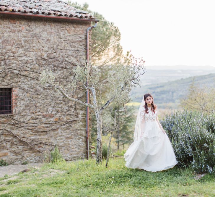 Villa Montanare Elegant Italian Wedding Venue Tuscany With Fine Art Styling By The Wedding Stylist With Dresses By Katya Katya London & Cecelina Photography