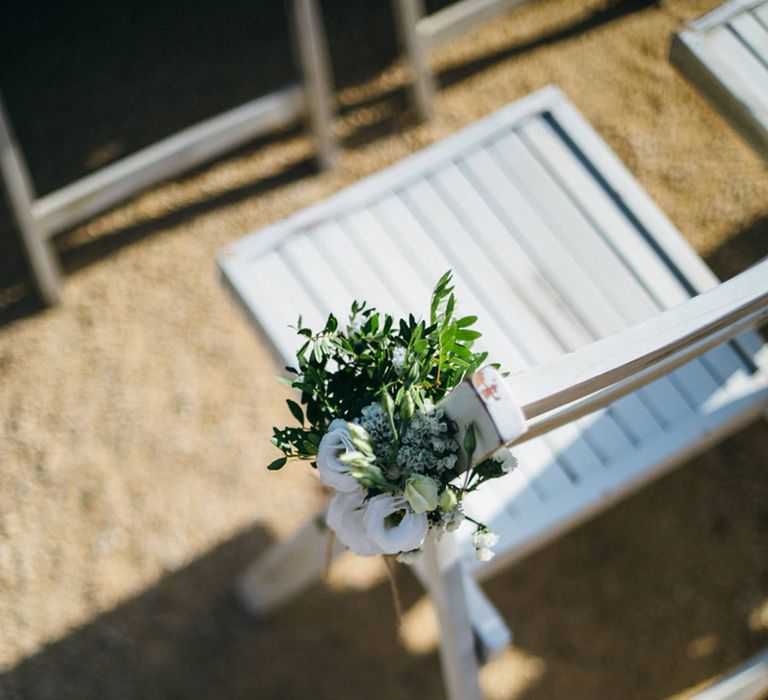 Floral Chair Back Decor