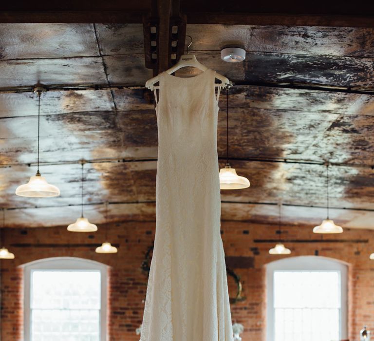 Pronovias Ornani Wedding Dress | Industrial Wedding at The West Mill Venue | Sarah Gray Photography