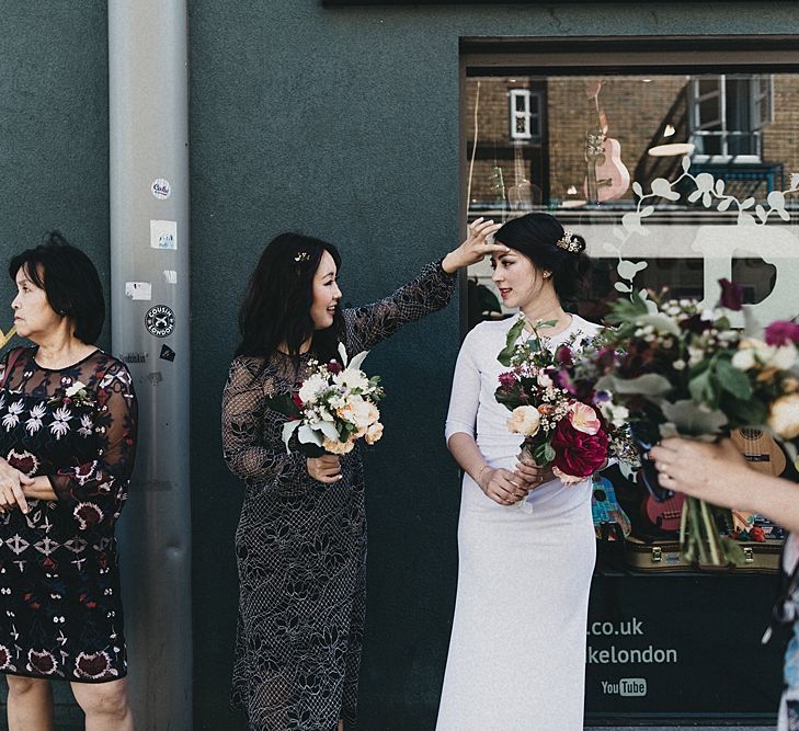 Bride in Givency Gown | Bridesmaids in Different Mono Dresses | Jason Williams Photography