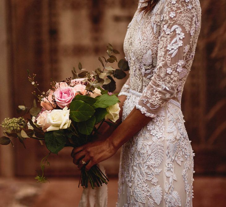 Bride in Bespoke Hermione de Paula Bridal Gown | Stylish Destination Wedding in Marrakesh | Andy Gaines Photography