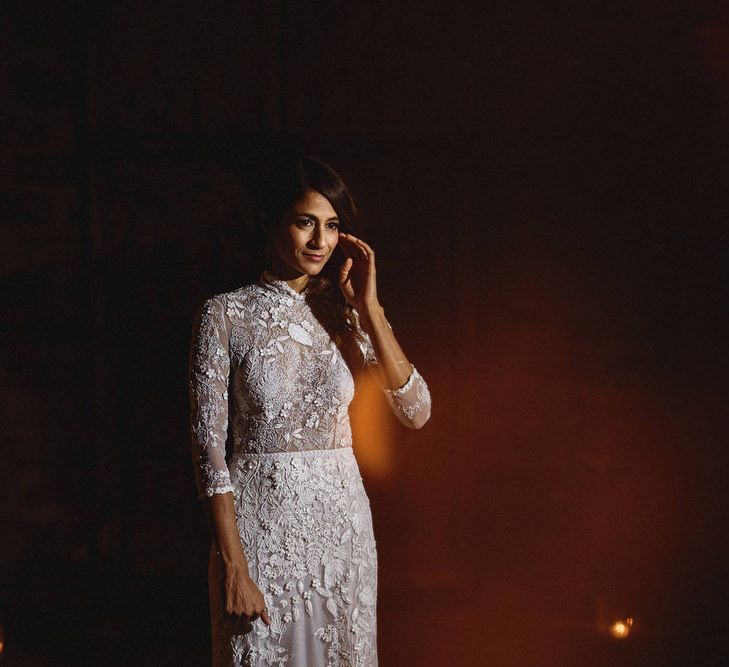 Bride in Bespoke Hermione de Paula Bridal Gown | Stylish Destination Wedding in Marrakesh | Andy Gaines Photography