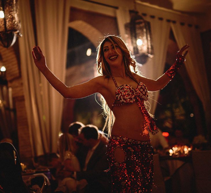 Belly Dancer | Stylish Destination Wedding in Marrakesh | Andy Gaines Photography