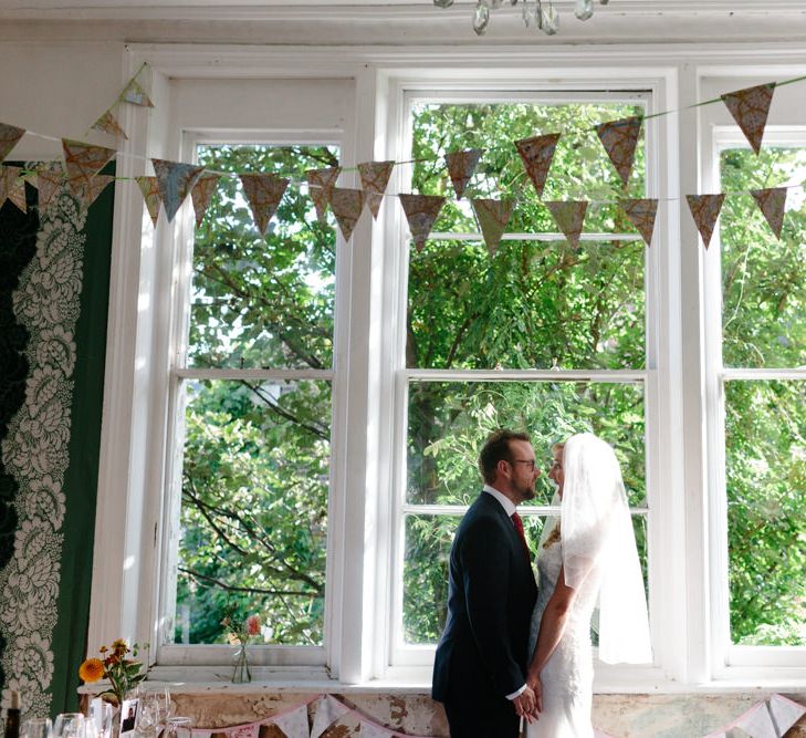 Bride in Lace Eternity Bride Wedding Dress | Christine Wehrmeier Photography