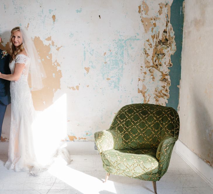 Bride in Lace Eternity Bride Wedding Dress | Christine Wehrmeier Photography