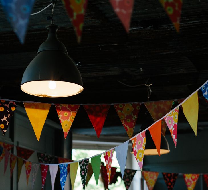 Bunting Wedding Decor | The Roost London Wedding Venue | Christine Wehrmeier Photography