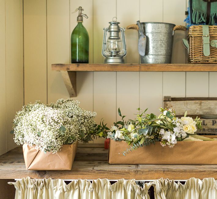 Rustic Soho Farmhouse Ceremony with PapaKata Sperry Tent Greenery filled Reception | Marianne Taylor Photography | Will Warr Films