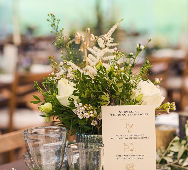 Greenery Table Centrepiece | Rustic Soho Farmhouse Ceremony with PapaKata Sperry Tent Greenery filled Reception | Marianne Taylor Photography | Will Warr Films