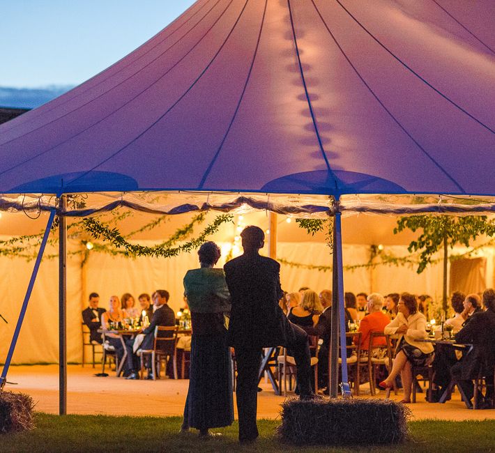 Rustic Soho Farmhouse Ceremony with PapaKata Sperry Tent Greenery filled Reception | Marianne Taylor Photography | Will Warr Films