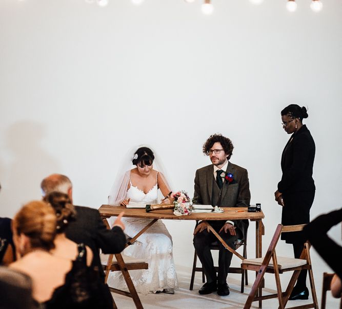 Vintage Inspired Wedding With 20s & 30s Influences In London At Shoreditch Studios With Images From Beatrici Photography And Styling By The Barnables