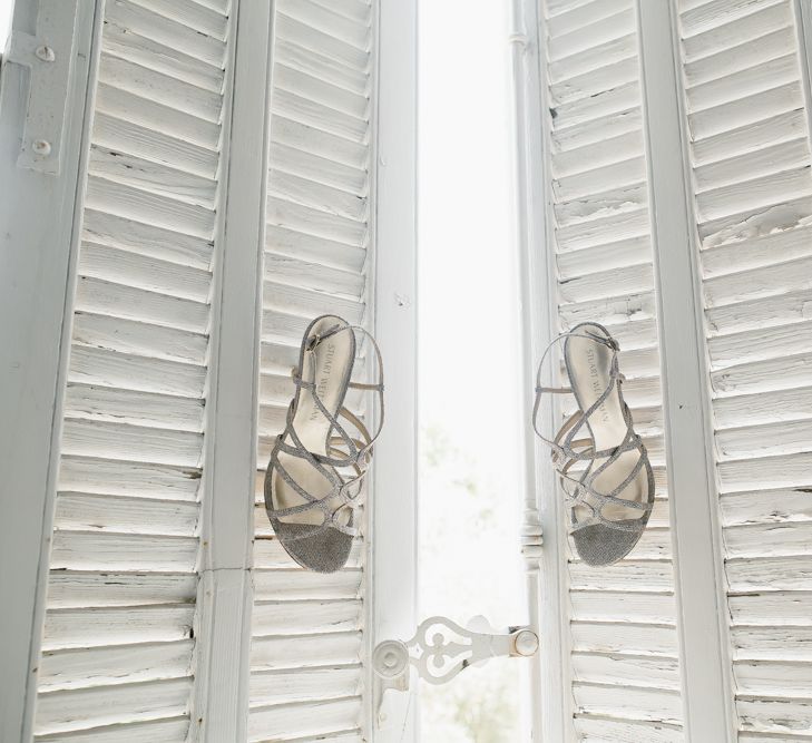 Silver Stuart Weitzman Sandals