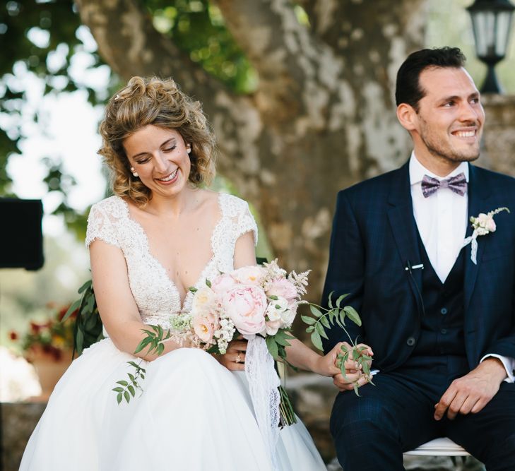 Bride & Groom Outdoor Wedding Ceremony