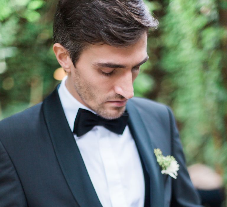 Groom in Black Tie