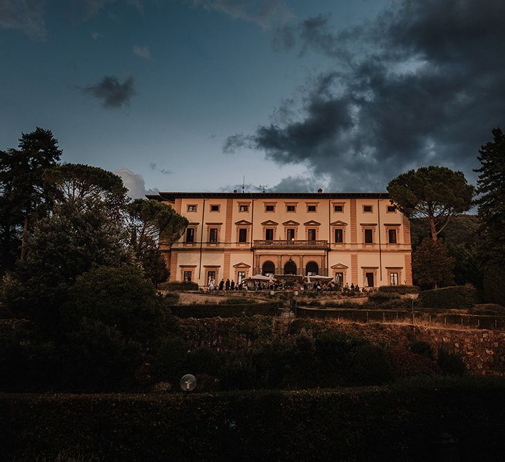 Super Luxe Blush, White & Greenery Destination Wedding at Villa Pitiana, Tuscany, Italy | Jason Mark Harris Photography | Angelo La Torre Film