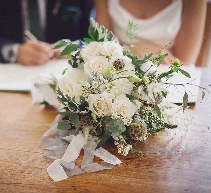 White & Greenery Bouquet