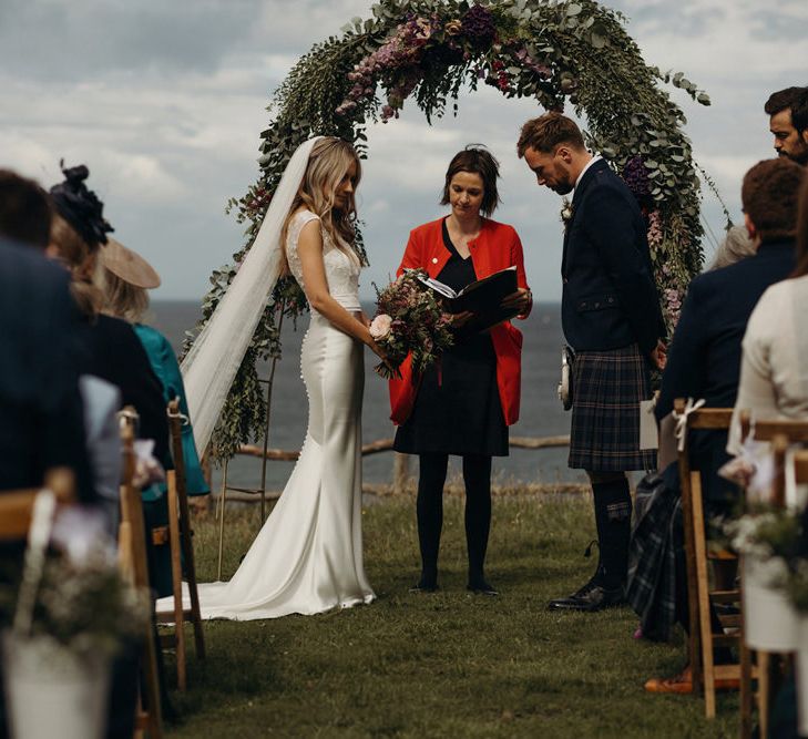 Outdoor Coastal Wedding at Ravensheugh Log Cabin in Scotland | Alpacas | MacGregor and MacDuff Kilts | Album Weddings Photography | Second Shooter Lovro Rozina