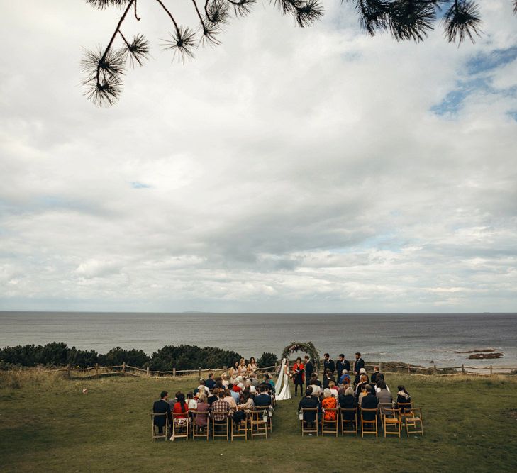 Outdoor Coastal Wedding at Ravensheugh Log Cabin in Scotland | Alpacas | MacGregor and MacDuff Kilts | Album Weddings Photography | Second Shooter Lovro Rozina