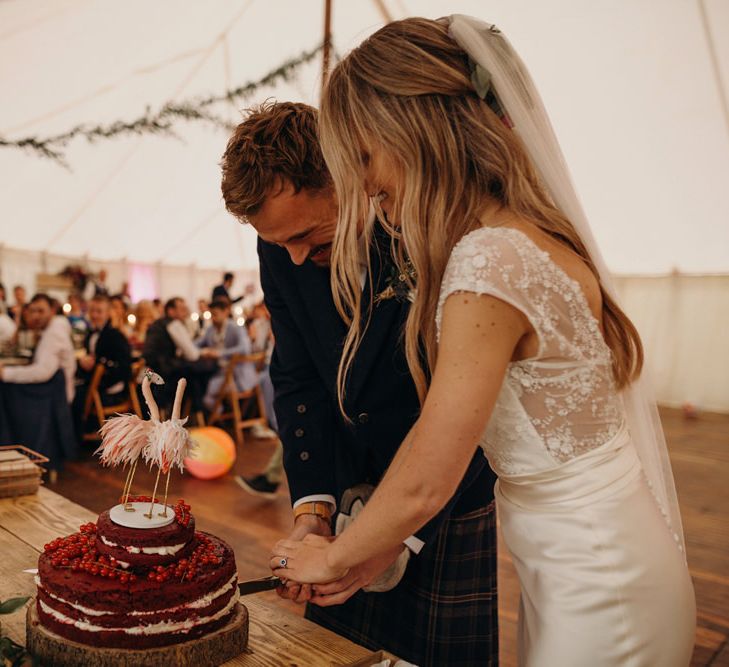 Outdoor Coastal Wedding at Ravensheugh Log Cabin in Scotland | Alpacas | MacGregor and MacDuff Kilts | Album Weddings Photography | Second Shooter Lovro Rozina