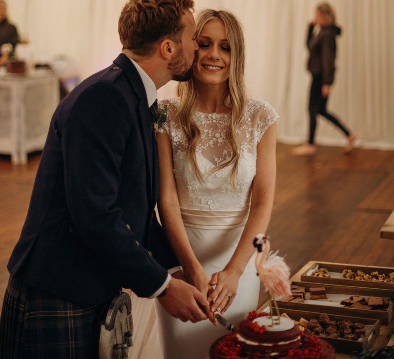 Outdoor Coastal Wedding at Ravensheugh Log Cabin in Scotland | Alpacas | MacGregor and MacDuff Kilts | Album Weddings Photography | Second Shooter Lovro Rozina