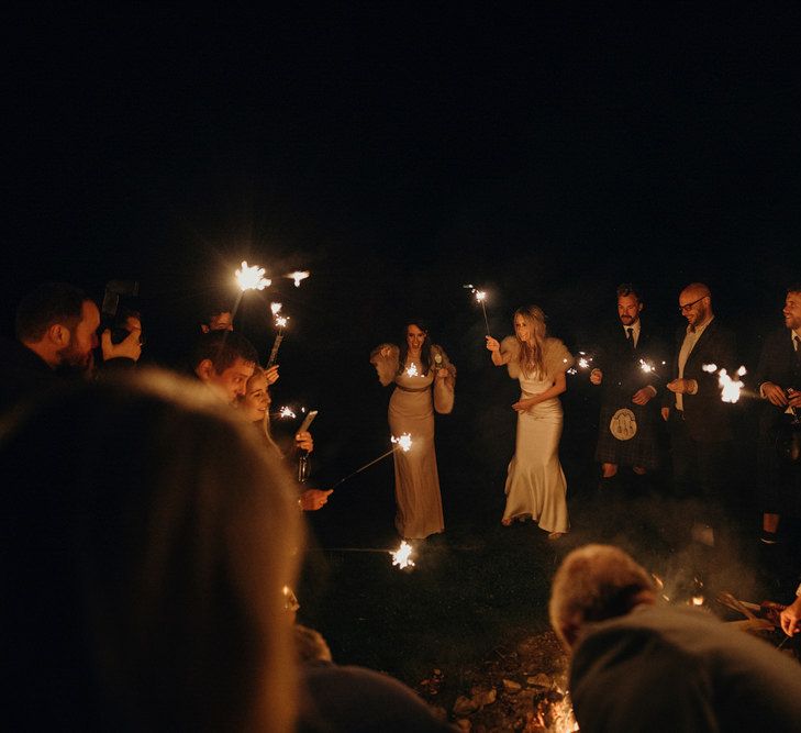 Outdoor Coastal Wedding at Ravensheugh Log Cabin in Scotland | Alpacas | MacGregor and MacDuff Kilts | Album Weddings Photography | Second Shooter Lovro Rozina