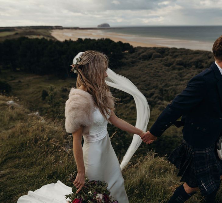 Outdoor Coastal Wedding at Ravensheugh Log Cabin in Scotland | Alpacas | MacGregor and MacDuff Kilts | Album Weddings Photography | Second Shooter Lovro Rozina