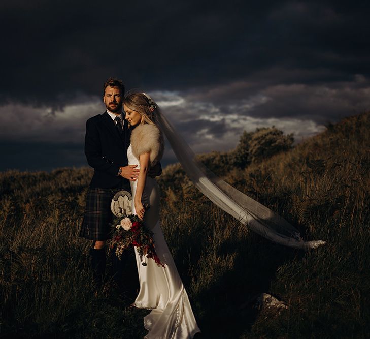 Outdoor Coastal Wedding at Ravensheugh Log Cabin in Scotland | Alpacas | MacGregor and MacDuff Kilts | Album Weddings Photography | Second Shooter Lovro Rozina