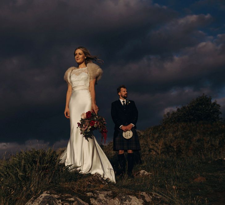 Outdoor Coastal Wedding at Ravensheugh Log Cabin in Scotland | Alpacas | MacGregor and MacDuff Kilts | Album Weddings Photography | Second Shooter Lovro Rozina