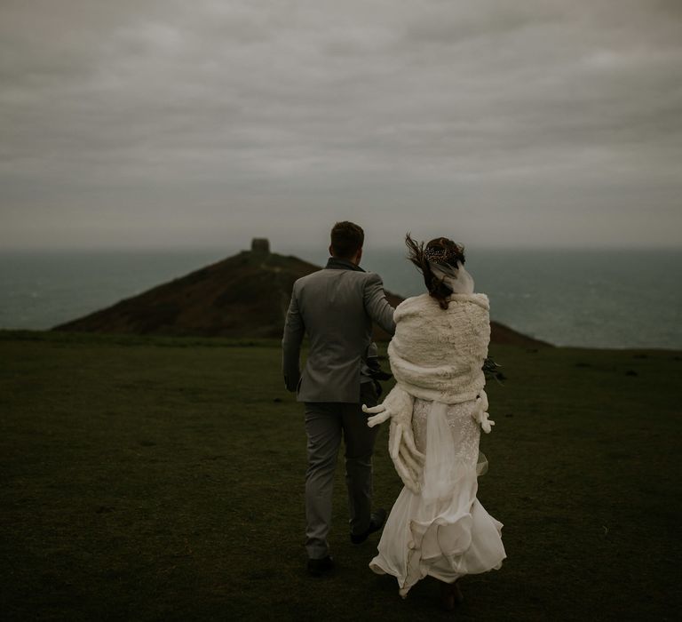 Magical Winter Elopement Wedding Cornwall With Images By Enchanted Brides Photography & Film By Baxter And Ted With Styling From A Belle & A Brit