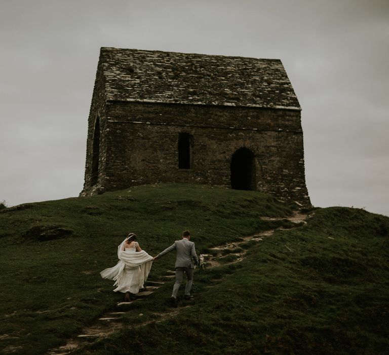 Magical Winter Elopement Wedding Cornwall With Images By Enchanted Brides Photography & Film By Baxter And Ted With Styling From A Belle & A Brit