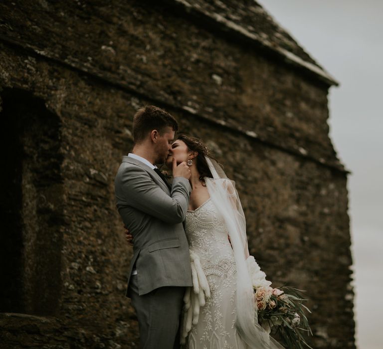 Magical Winter Elopement Wedding Cornwall With Images By Enchanted Brides Photography & Film By Baxter And Ted With Styling From A Belle & A Brit