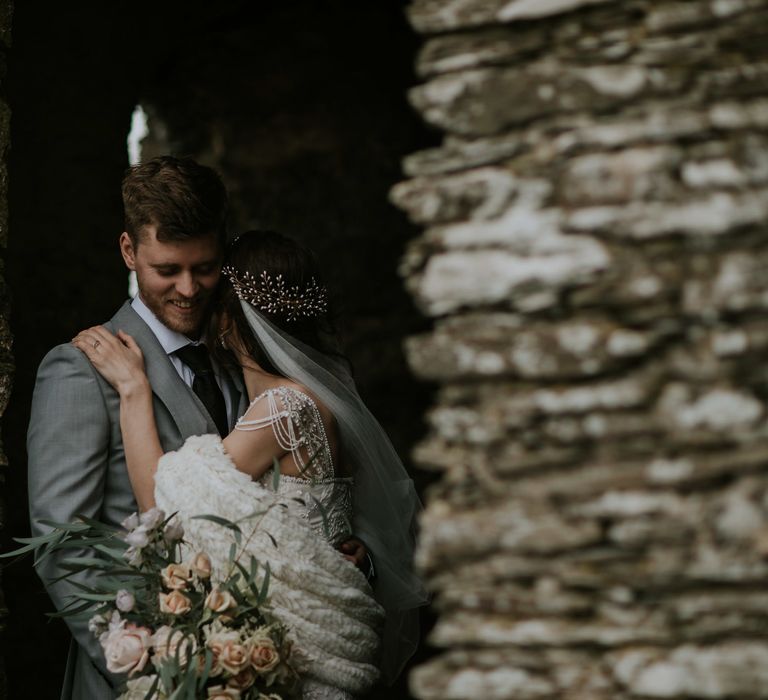 Magical Winter Elopement Wedding Cornwall With Images By Enchanted Brides Photography & Film By Baxter And Ted With Styling From A Belle & A Brit