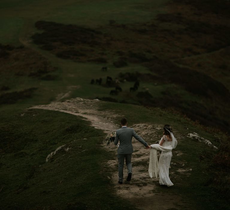 Magical Winter Elopement Wedding Cornwall With Images By Enchanted Brides Photography & Film By Baxter And Ted With Styling From A Belle & A Brit