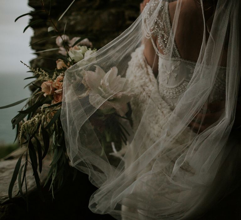 Magical Winter Elopement Wedding Cornwall With Images By Enchanted Brides Photography & Film By Baxter And Ted With Styling From A Belle & A Brit