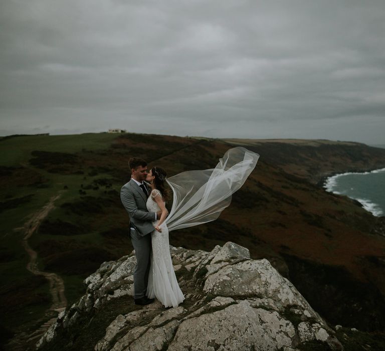 Magical Winter Elopement Wedding Cornwall With Images By Enchanted Brides Photography & Film By Baxter And Ted With Styling From A Belle & A Brit