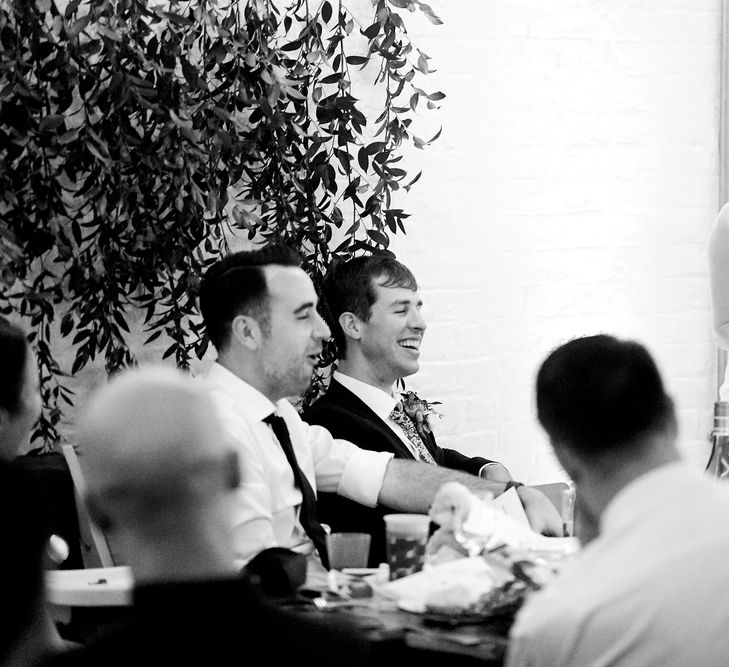 Bride Making A Speech At Wedding // Relaxed Foodie Wedding At Brixton East Dita Rosted Events Worm London Floral Design