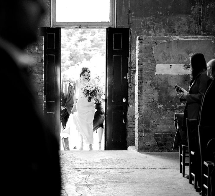 Wedding Ceremony At Asylum Chapel // Relaxed Foodie Wedding At Brixton East Dita Rosted Events Worm London Floral Design