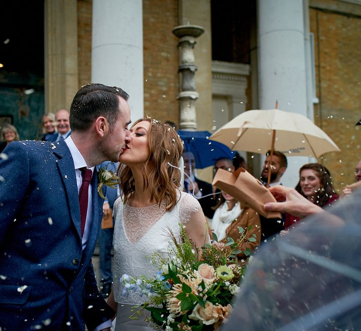 Wedding Ceremony At Asylum Chapel // Relaxed Foodie Wedding At Brixton East Dita Rosted Events Worm London Floral Design