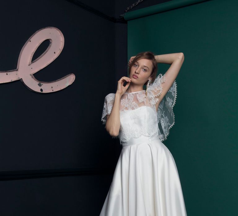 Bridal Gown With High Low Hem From Halfpenny London