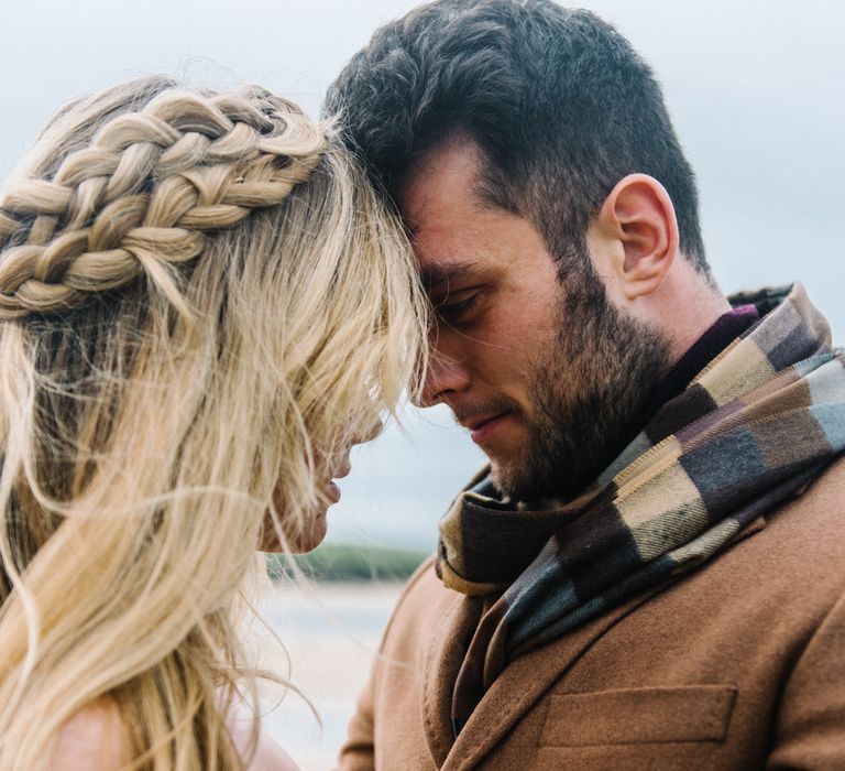 Autumnal Wedding Inspiration At The Coast With Pampas Grass Moon Gate & Drip Icing Cake With Images From Olivia Bossert Photography & Styling By The Artful Event Co