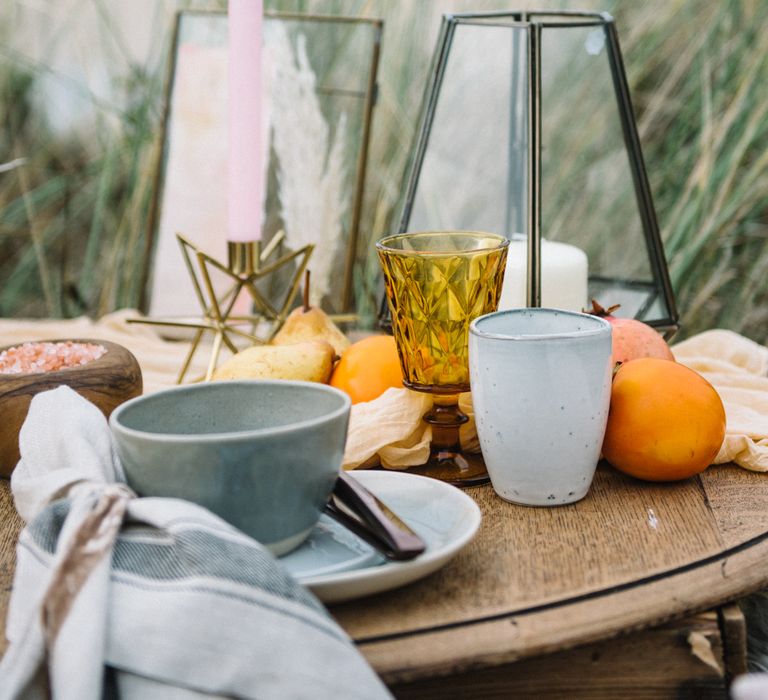 Autumnal Wedding Inspiration At The Coast With Pampas Grass Moon Gate & Drip Icing Cake With Images From Olivia Bossert Photography & Styling By The Artful Event Co