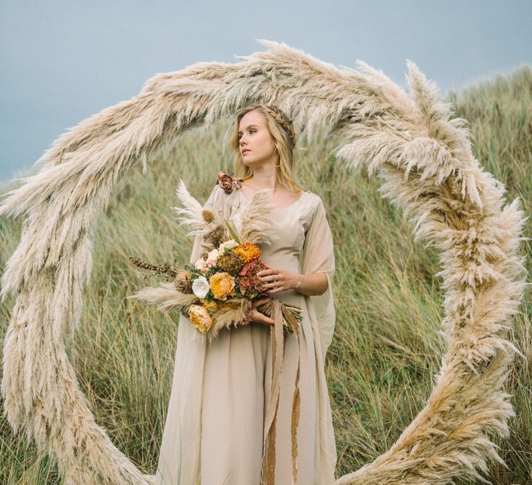 Pampas Grass Moon Gate