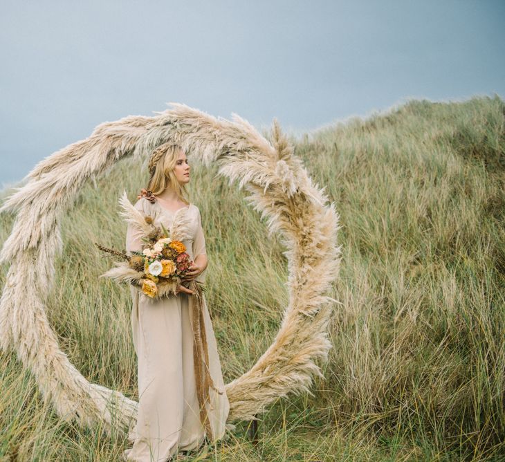 Pampas Grass Moon Gate