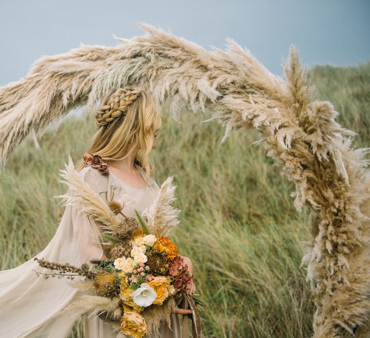 Pampas Grass Moon Gate