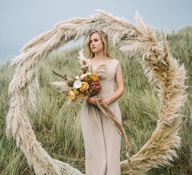 Pampas Grass Moon Gate