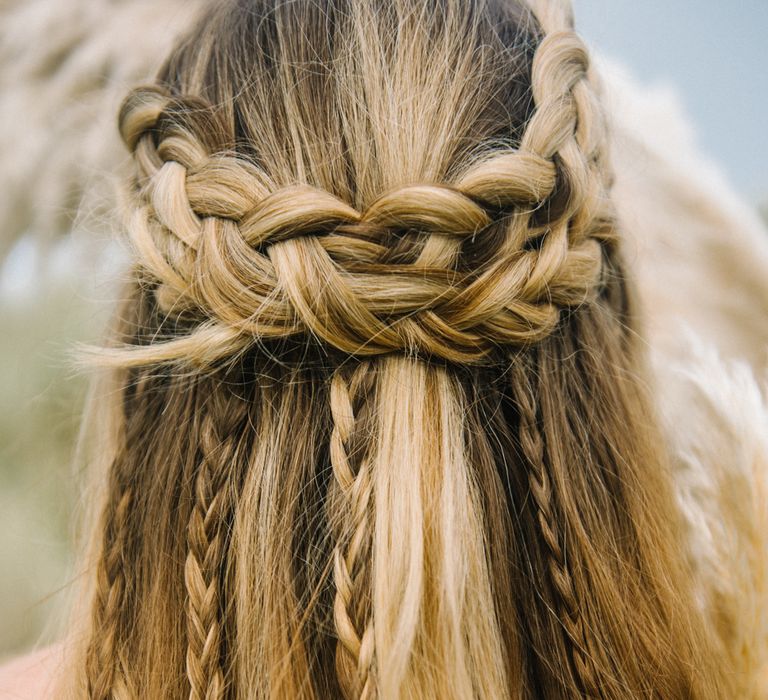 Halo Braid With Single Plait Details